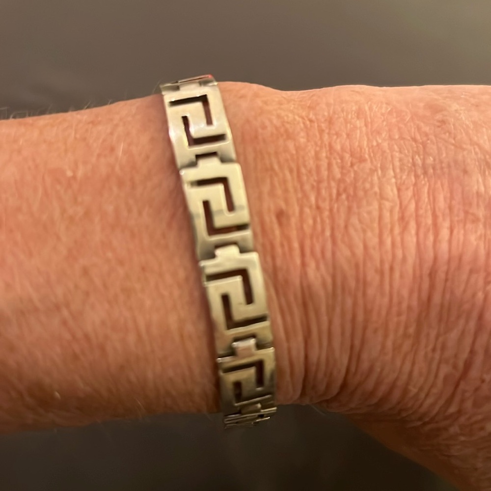 Greek solid sterling 925  bracelet
